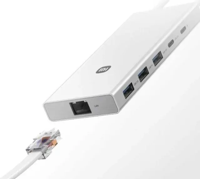 Xiaomi 10in1 Type-C Docking Station HUB to USB 3.0 HDMI 2.0 PD LAN SD