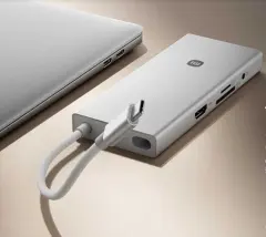Xiaomi 10in1 Type-C Docking Station HUB to USB 3.0 HDMI 2.0 PD LAN SD