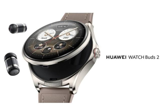 HUAWEI WATCH Buds 2 with 1.5″ AMOLED display, built-in wireless earbuds