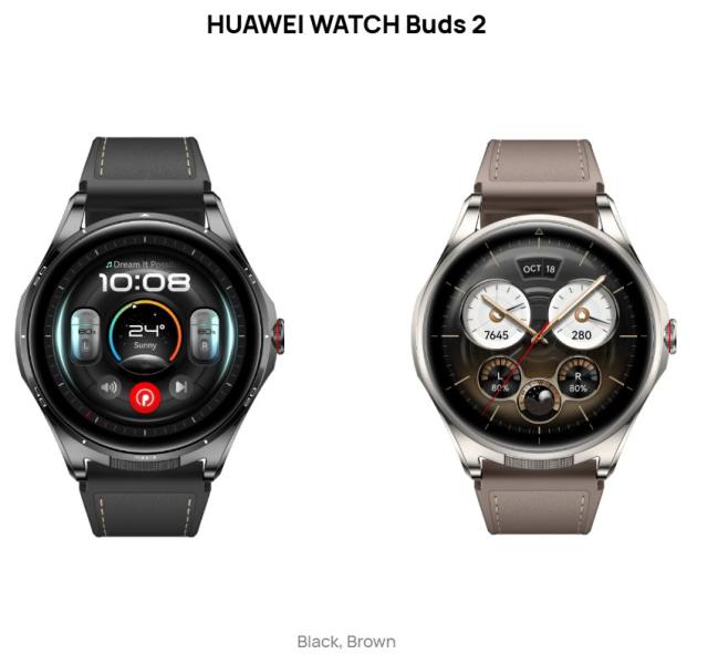 HUAWEI WATCH Buds 2 with 1.5″ AMOLED display, built-in wireless earbuds