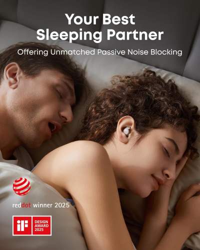 New Soundcore Sleep A20 Earbuds by Anker, Noise Blocking, Comfy for Side Sleepers, AI Brainwave Audio, 80H Playtime, Stream Content via Bluetooth 5.3, Sleep Monitor, Personal Alarm