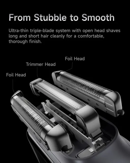 Laifen Electric Shaver P3 Pro  Blade Space Gray IPX7