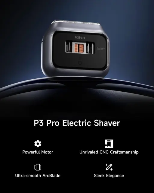 Laifen Electric Shaver P3 Pro  Blade Space Gray IPX7
