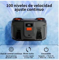 2026 New Portable Waist Fan 24000mAh Rechargeable Personal Cooling Belt Clip Fan 100-Speed 20000RPM Dual Motors