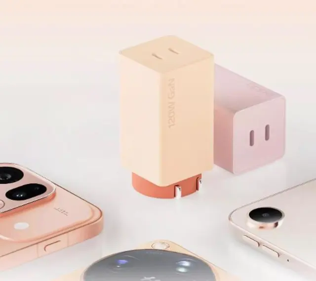 OPPO 120W Square Bottle Dual Ports Super Charging USB-C GaN Wall Chager+Cable