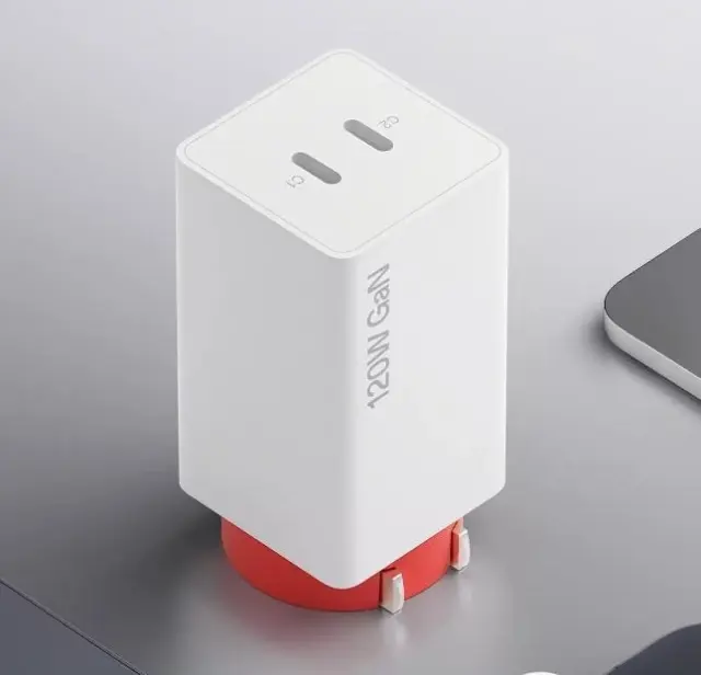 OnePlus 120W Small Square Bottle Dual Ports GaN Fast Charging Wall Charger+Cable