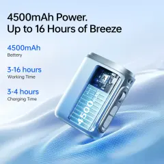 JisuLife Neck Fan Life5 100-Speed Turbo Cooling