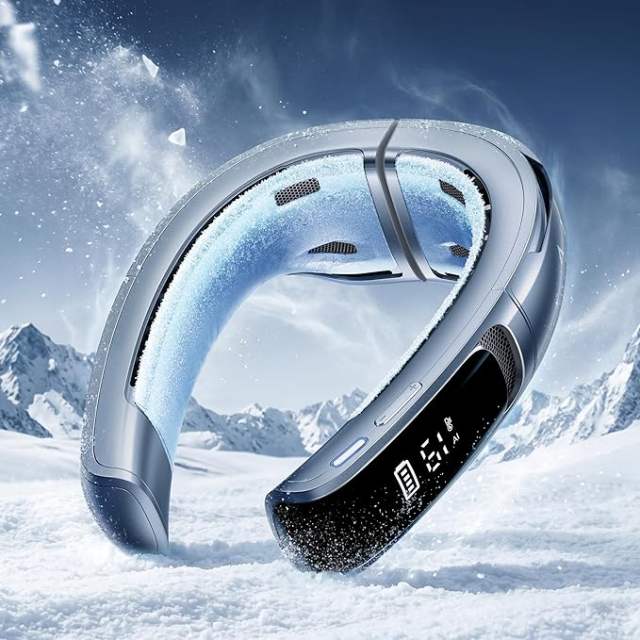 2026 NEW RANVOO AICE 4 ULTRA Real AC Cold Blast FAN [No.1 Coolest & Most Durable] AI Neck Air Conditioner