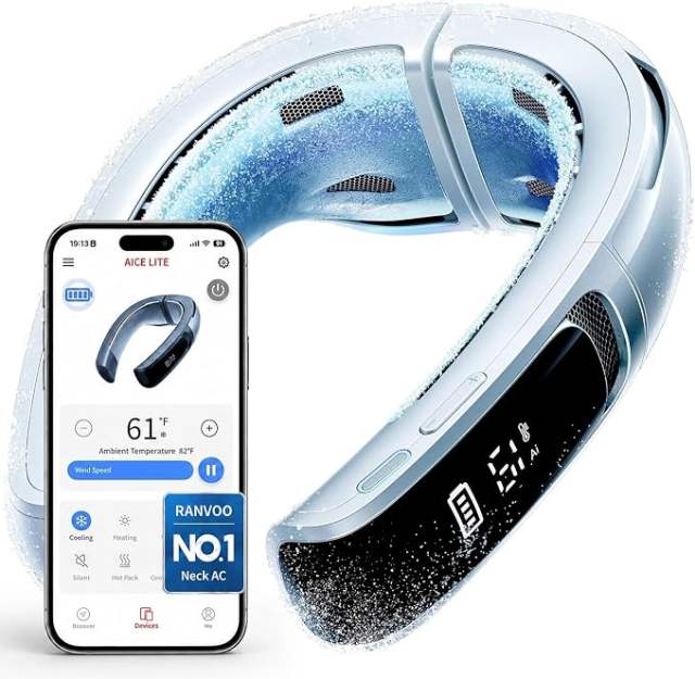 2026 NEW RANVOO AICE LITE MAX Real AC Cold Blast [No.1 Coolest & Most Durable] AI Neck Air Conditioner