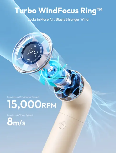 Aecooly Aero Handheld Fan Mini Body Mega Wind