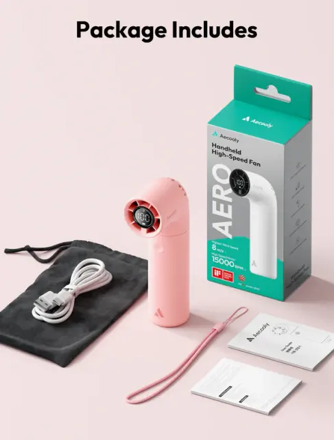 Aecooly Aero Handheld Fan Mini Body Mega Wind