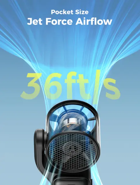 Aecooly Portable Handheld Fan Air Gimbal 4500mAh Portable Fan