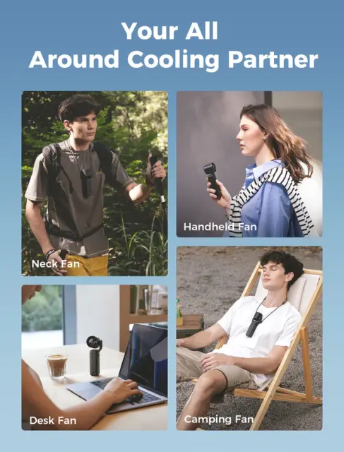 Aecooly Portable Handheld Fan Air Gimbal 4500mAh Portable Fan