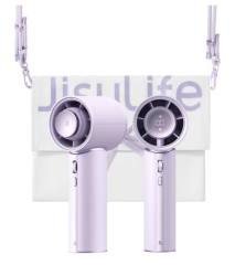 JISULIFE Portable Handheld Fan Pro1 Mini Refined Utility,Elite PU Leather, 30 Hour Cooling Power, Aroma Pod, 100-Speed Precision