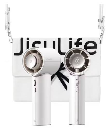 JISULIFE Portable Handheld Fan Pro1 Mini Refined Utility,Elite PU Leather, 30 Hour Cooling Power, Aroma Pod, 100-Speed Precision