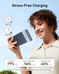 Anker Nano 5,000mAh Power Bank Portable Charger Foldable USB-C 22.5W For iPhone