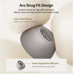 Baseus Bowie MP1 ANC Bluetooth 6.0 True Wireless Earbuds -55dB Adaptive Hybrid ANC Earphones Hi-Res LDAC 6-Mic ENC In-Ear buds