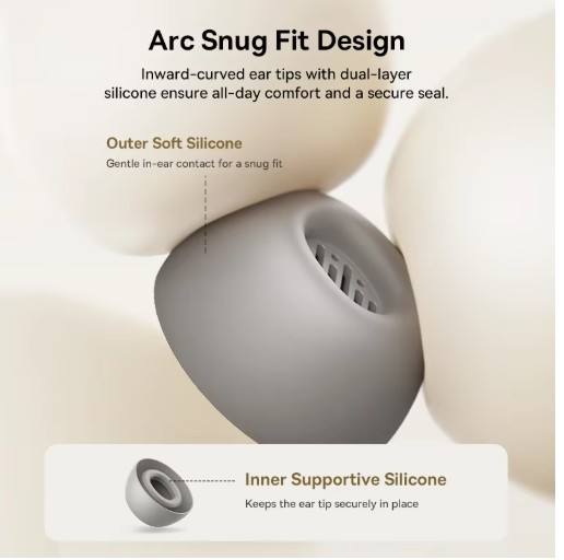 Baseus Bowie MP1 ANC Bluetooth 6.0 True Wireless Earbuds -55dB Adaptive Hybrid ANC Earphones Hi-Res LDAC 6-Mic ENC In-Ear buds