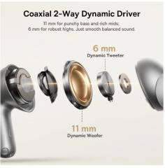 Baseus Bowie MP1 ANC Bluetooth 6.0 True Wireless Earbuds -55dB Adaptive Hybrid ANC Earphones Hi-Res LDAC 6-Mic ENC In-Ear buds