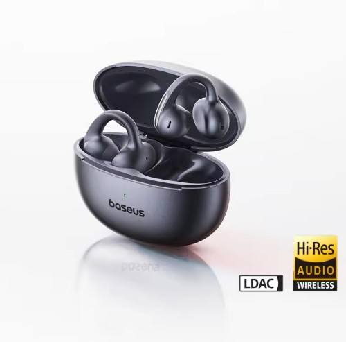 Baseus MC1 Pro Ear Clip Wireless Earphones Bluetooth 6.0 Hi-Res Ultra Open Earbuds earrings 4-Mic ENC Clip on earbuds