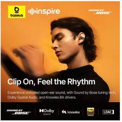 Baseus Inspire XC1 Ear Clip Wireless Earbuds Bluetooth 6.1 Hi-Res Open Earphones