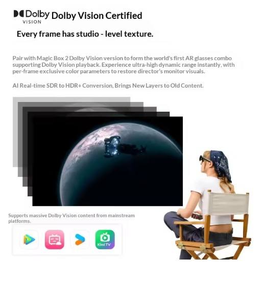 2026 NEW RayNeo  GT AR Glasses XR Smart Glasses: 59° FOV, 267-inch giant screen viewing, native 3DoF, dual-layer Micro-OLED, 120Hz