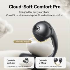Baseus MC1 Pro Ear Clip Wireless Earphones Bluetooth 6.0 Hi-Res Ultra Open Earbuds earrings 4-Mic ENC Clip on earbuds