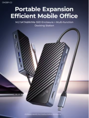 ORICO-USB C HUB with SSD Enclosure Laptop Docking Station