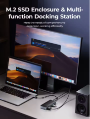 ORICO-USB C HUB with SSD Enclosure Laptop Docking Station