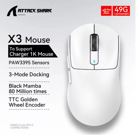 ATTACK SHARK X3/X3 Pro Wireless Gaming Mouse