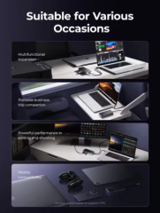 ORICO-USB C HUB with SSD Enclosure Laptop Docking Station