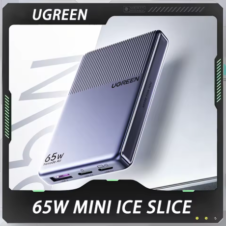 UGREEN 65W Mini Ice Slice GaN Charger Plug
