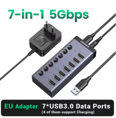 UGREEN USB C Hub 7-Port USB3.0 Splitter
