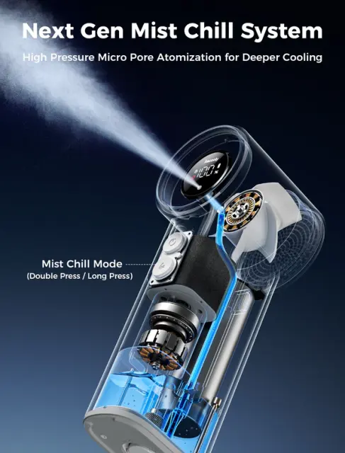 2026 New Aecooly Cold Air Handheld Portable Fan