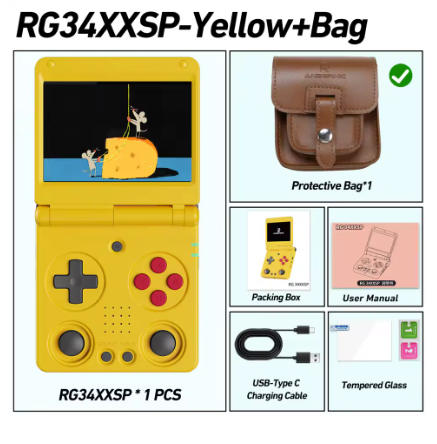 Anbernic RG34XXSP 64-bit Game Console