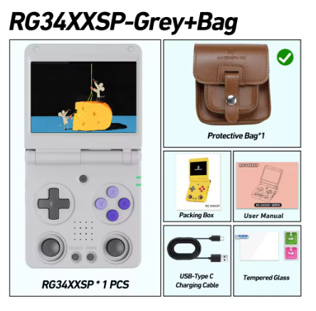 Anbernic 256G RG34XXSP 64-bit Game Console