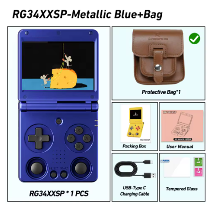Anbernic 256G RG34XXSP 64-bit Game Console