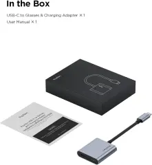 TCL RayNeo USB-C to Glasses Charging Adapter Plug 100W PD Charging 4K60Hz Output