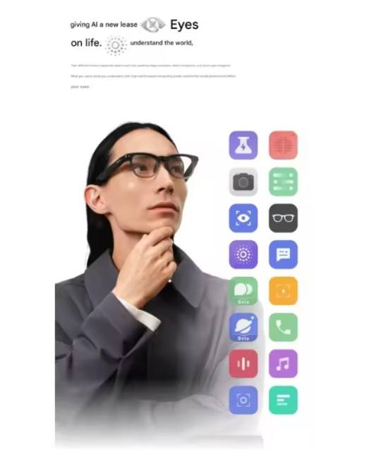 RayNeo V4 AI Smart Glasses Bluetooth Audio IP67 Waterproof AI Photography Translation Lightweight Support IOS Android