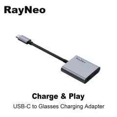 TCL RayNeo USB-C to Glasses Charging Adapter Plug 100W PD Charging 4K60Hz Output