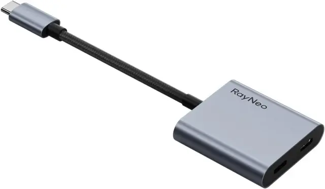 TCL RayNeo USB-C to Glasses Charging Adapter Plug 100W PD Charging 4K60Hz Output