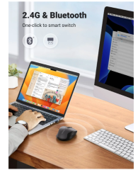 UGREEN Wireless Ergonomics Mouse with Bluetooth