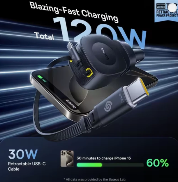 Baseus  60W 100W Car Charger
