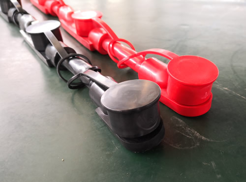 Freightliner Positive Battery Cable Overmolded Harness - RED for 4 Batteries