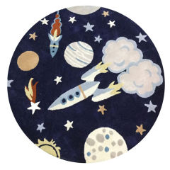 Wholesale High Quality custom shape round braided children's rug