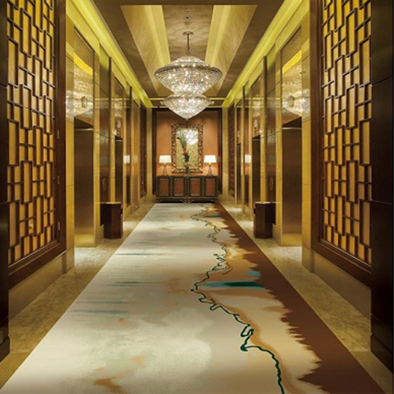 Modern Design Commercial Carpet 80%Wool 20%Nylon Hotel Carpet Axminster Carpet