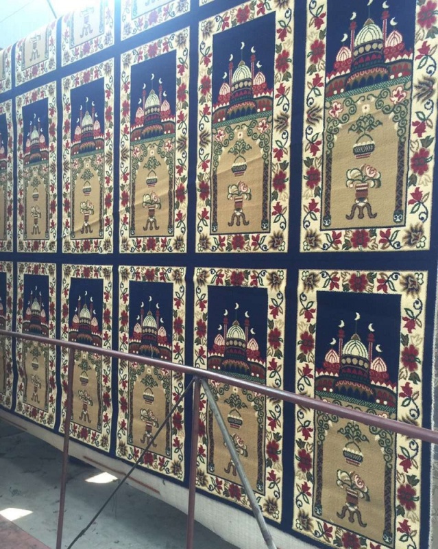 Axminster Mosque Carpet Prayer Rug and Mat Wall to Wall For Muslim Islamic and christian