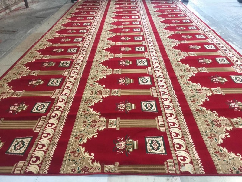 Axminster Mosque Carpet Prayer Rug and Mat Wall to Wall For Muslim Islamic and christian