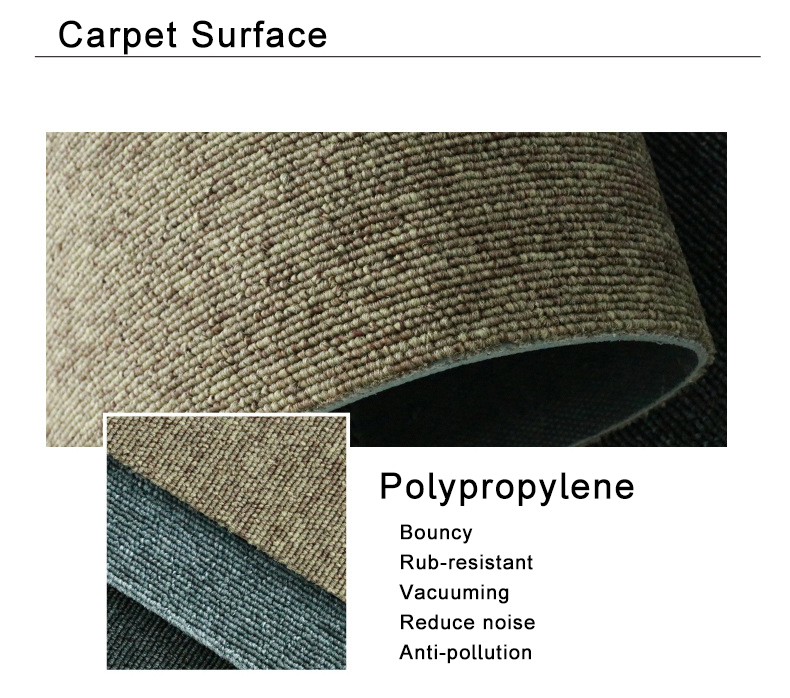 Custom Carpet Tile Firerproof B1 Grade for Hotel Office Floor Commercial Over 350 Designs