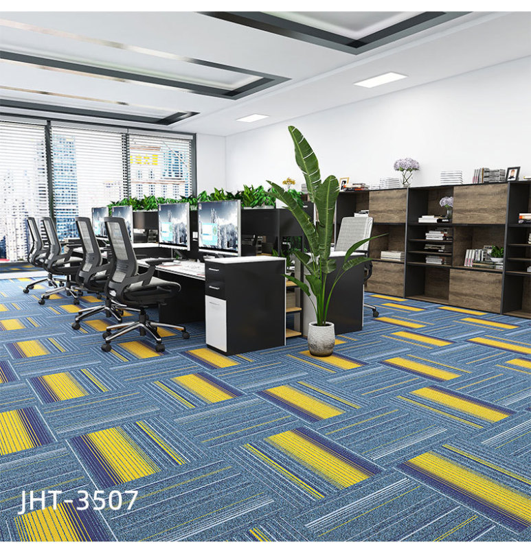 Custom Carpet Tile Firerproof B1 Grade for Hotel Office Floor Commercial Over 350 Designs